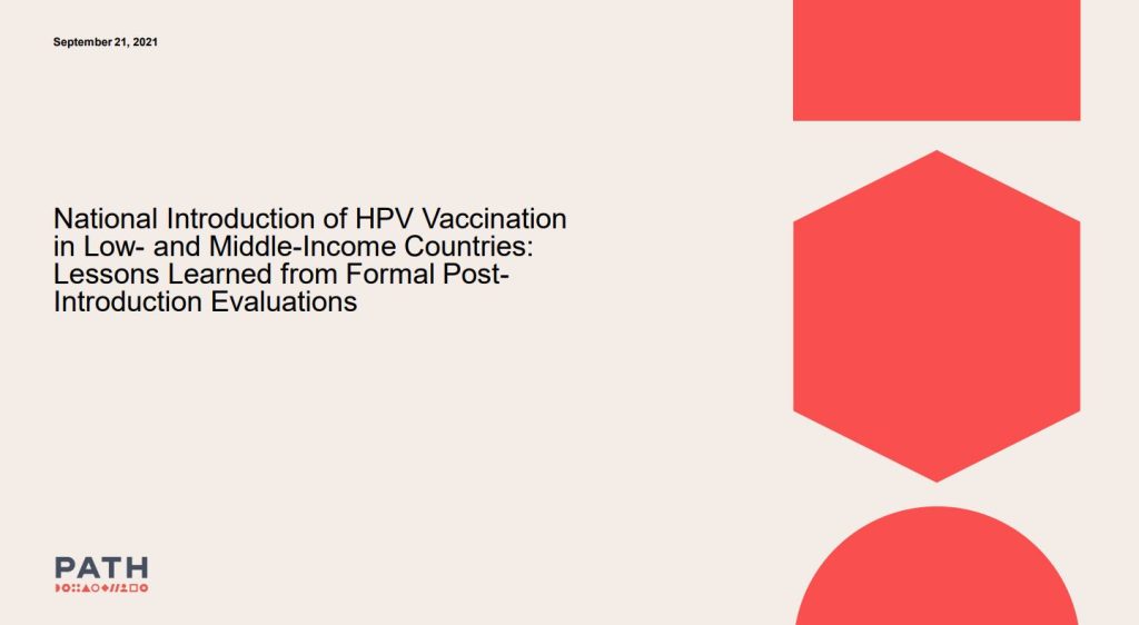 National Introduction of HPV Vaccination in Low and Middle Income Countries