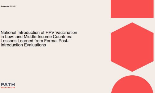 National Introduction of HPV Vaccination in Low and Middle Income Countries